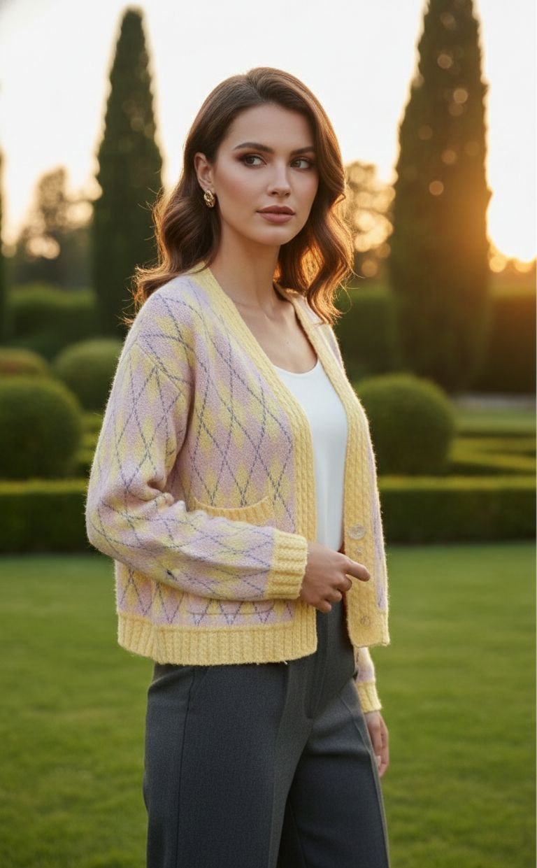 Knitted Button Cardigan