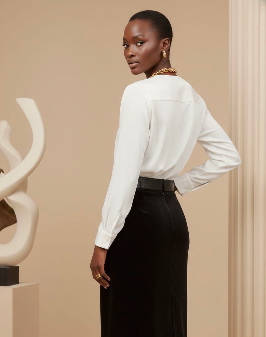 Black Velvet Skirt