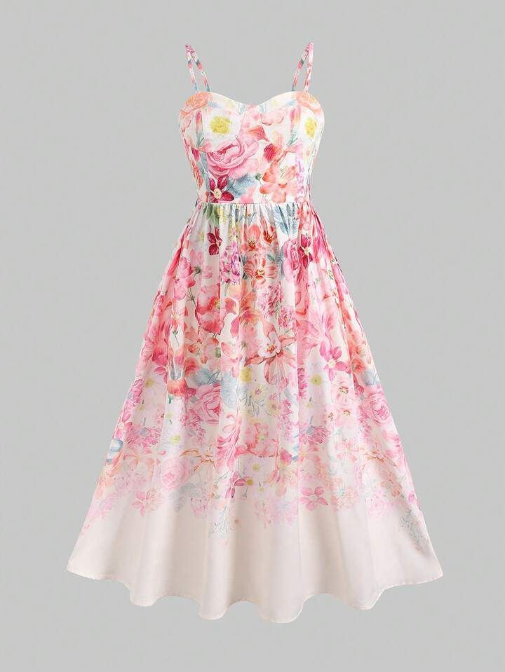 Floral Printed Ruffle Blossom Dress