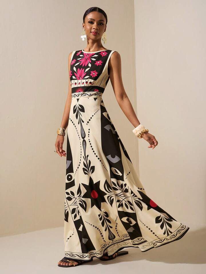 Summer Boho Print Dress