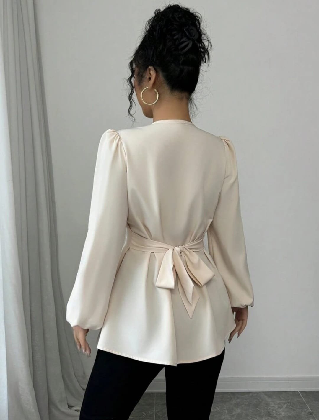 Chinese Knot Tie Waist Top