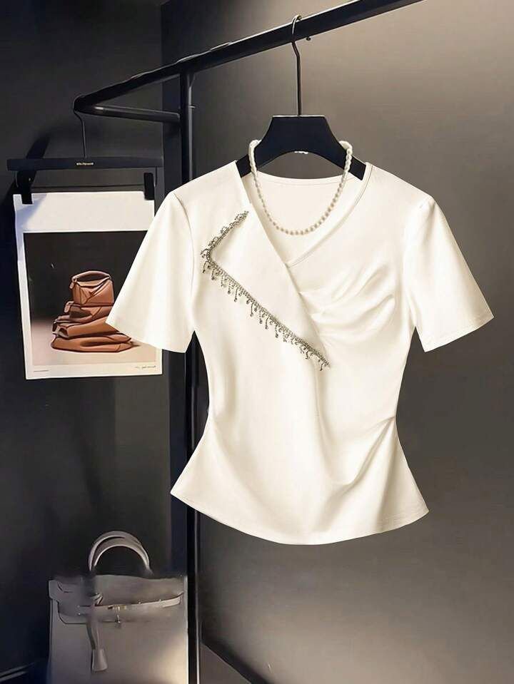 Asymmetrical Neckline Top