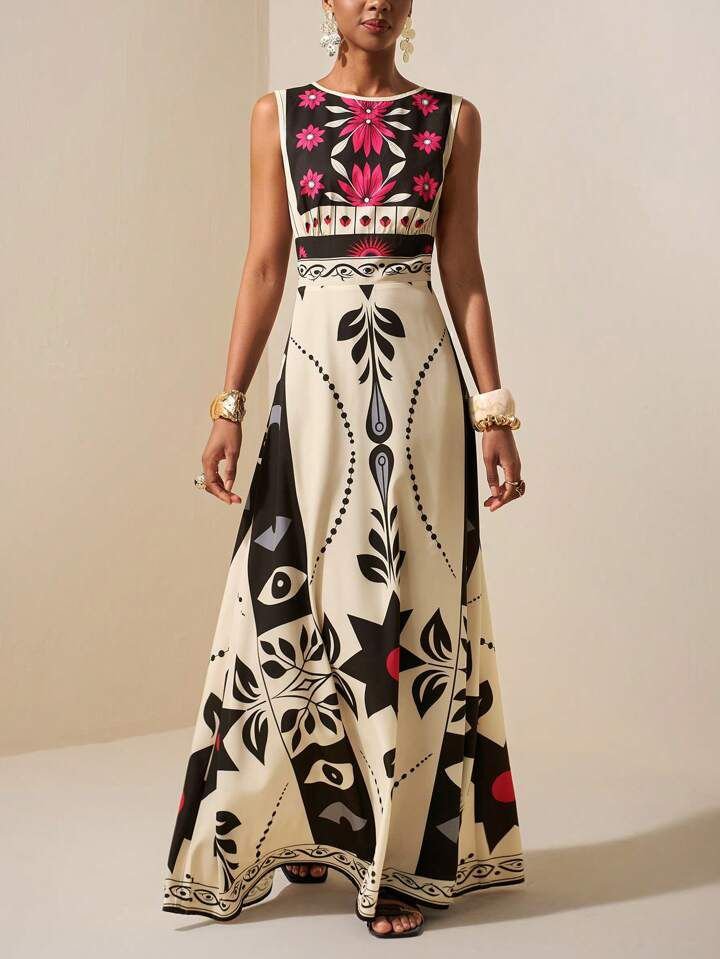 Summer Boho Print Dress
