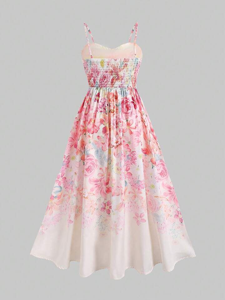 Floral Printed Ruffle Blossom Dress