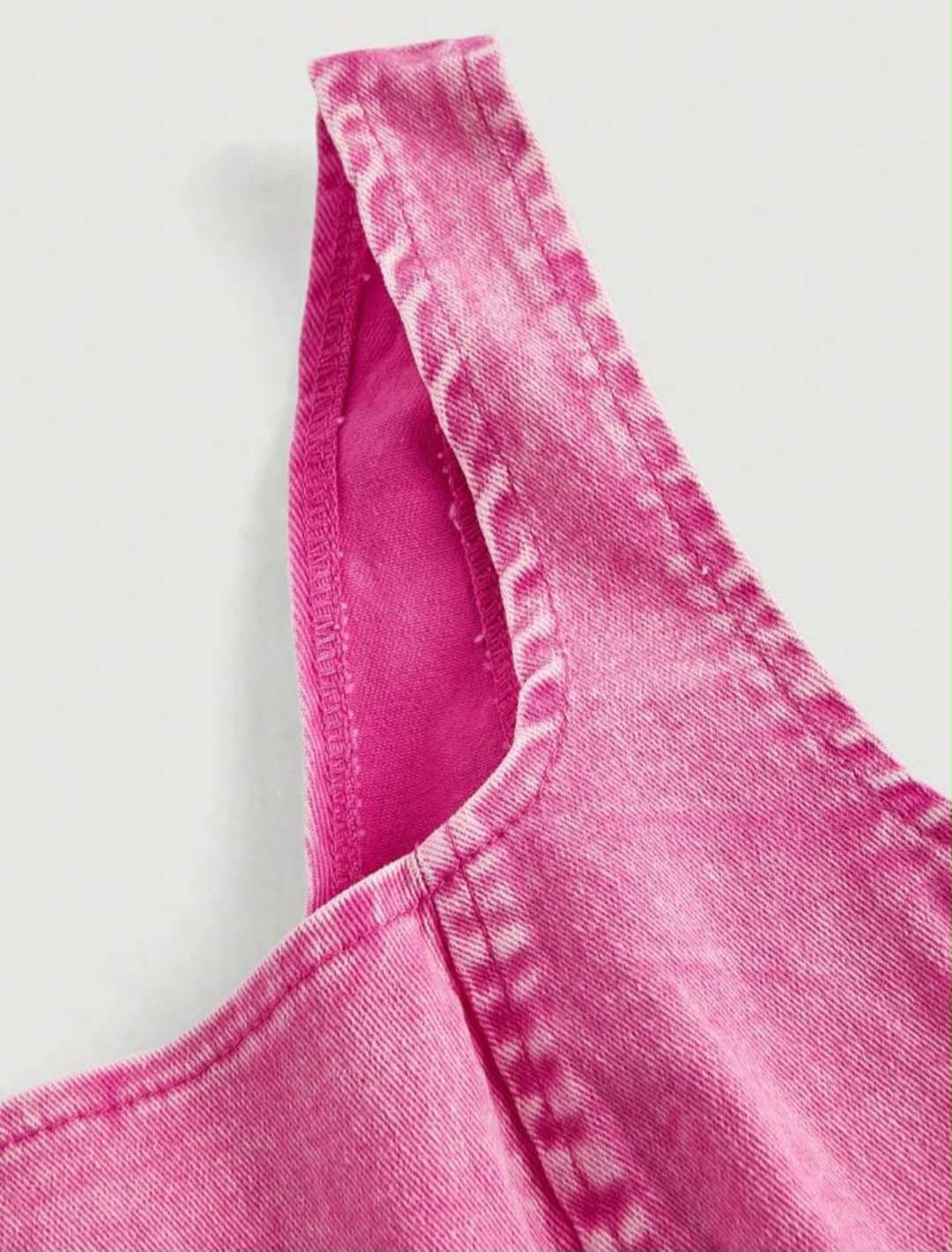 Square Neck Denim Top
