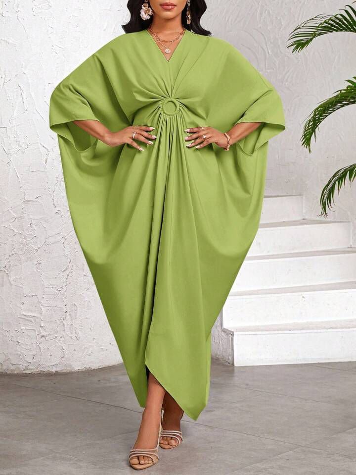 Green Kaftan Dress