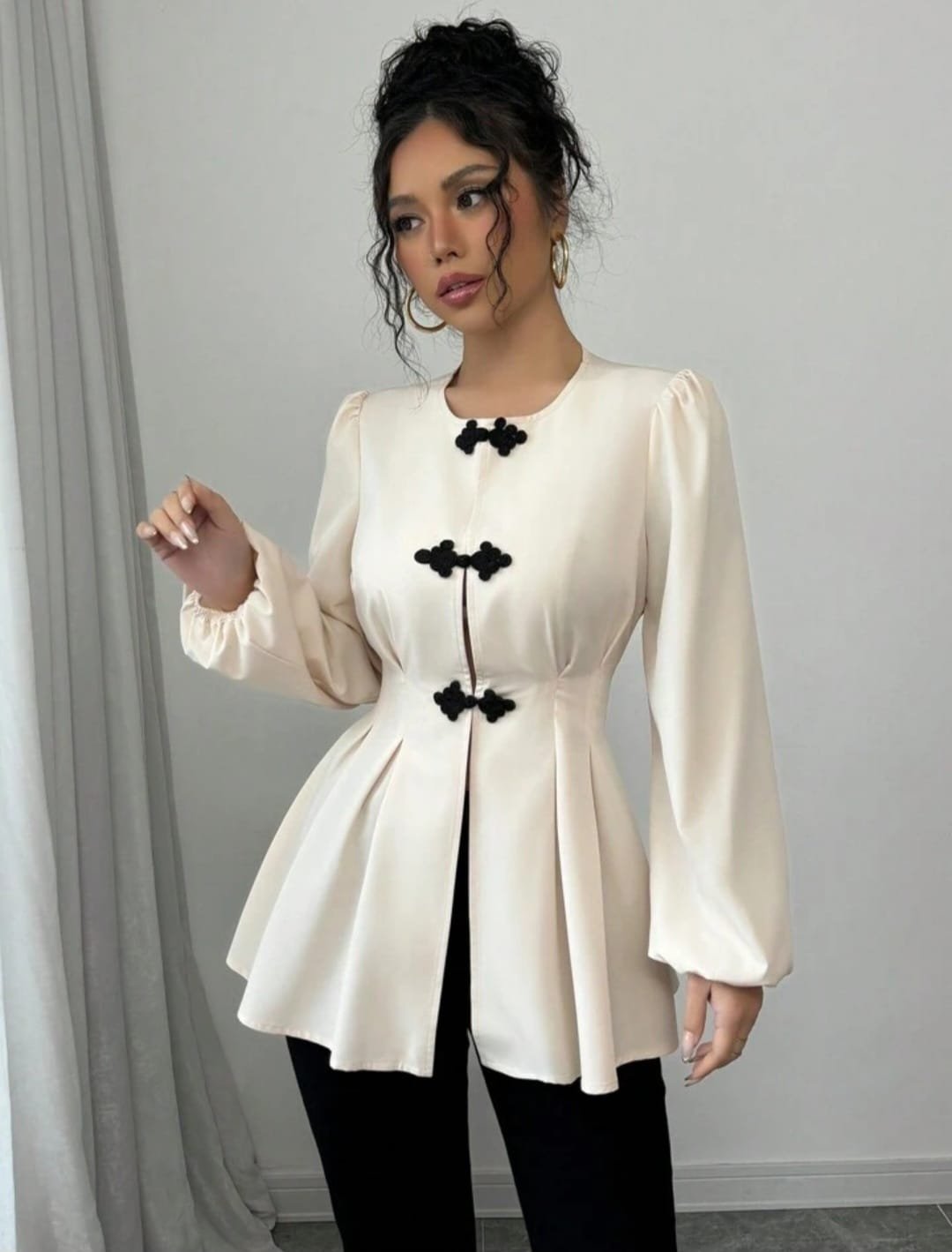 Chinese Knot Tie Waist Top