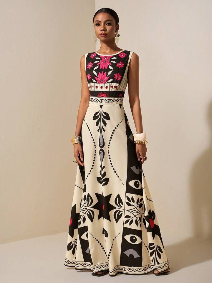 Summer Boho Print Dress