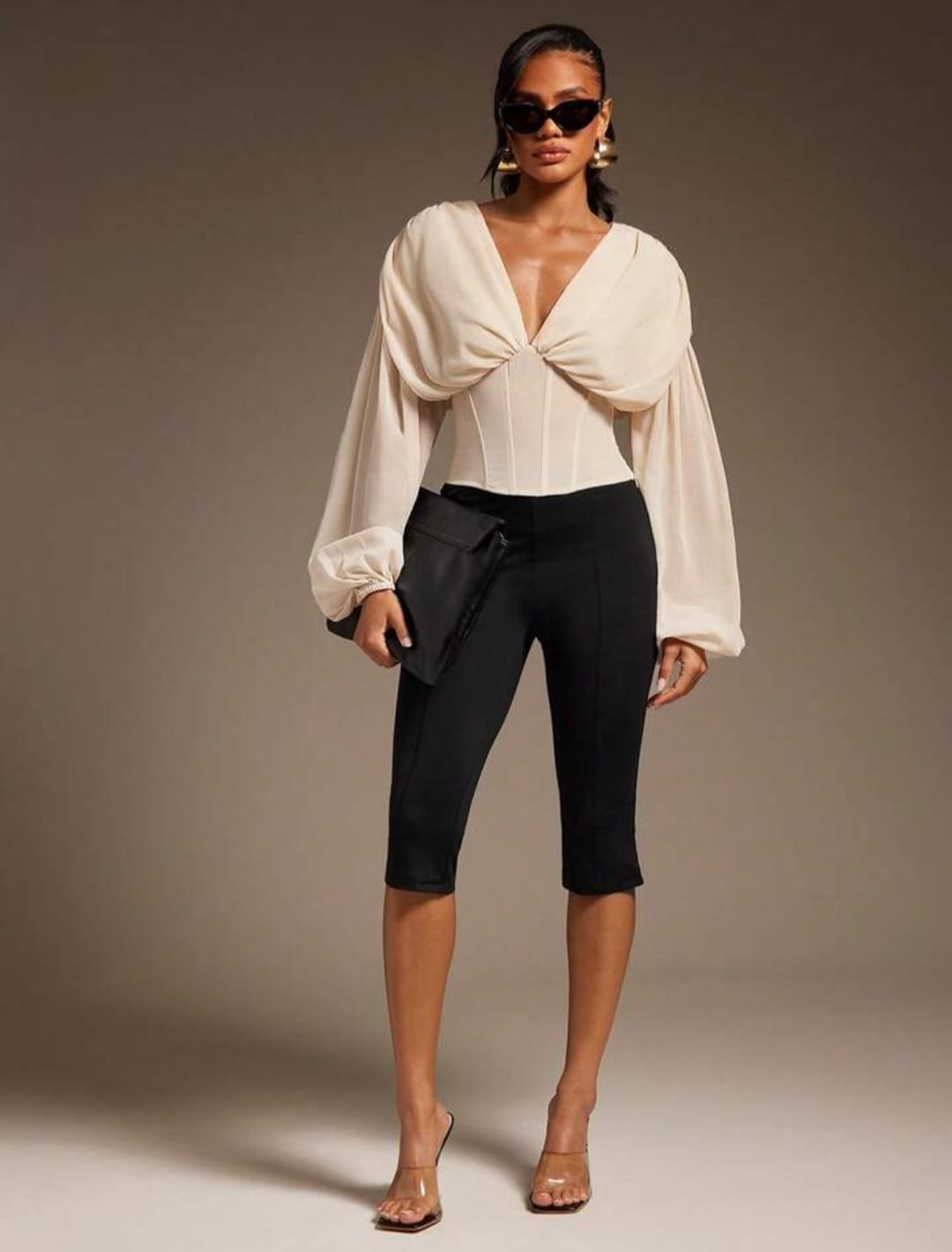 Ballon Sleeve Top