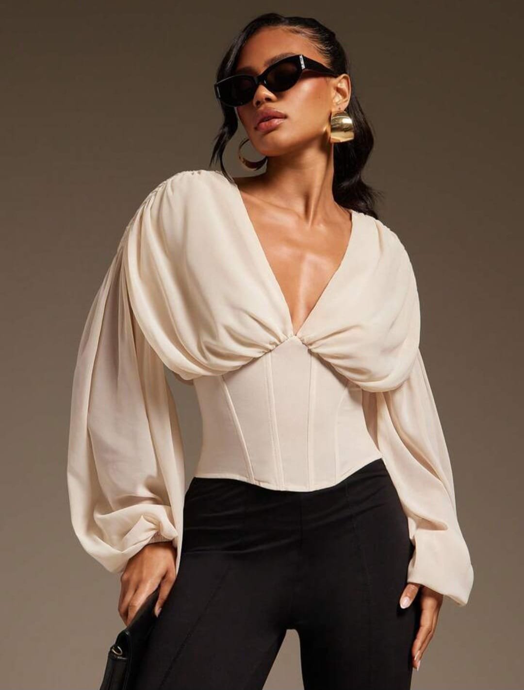 Ballon Sleeve Top