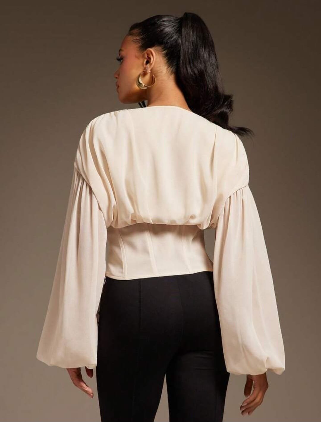 Ballon Sleeve Top