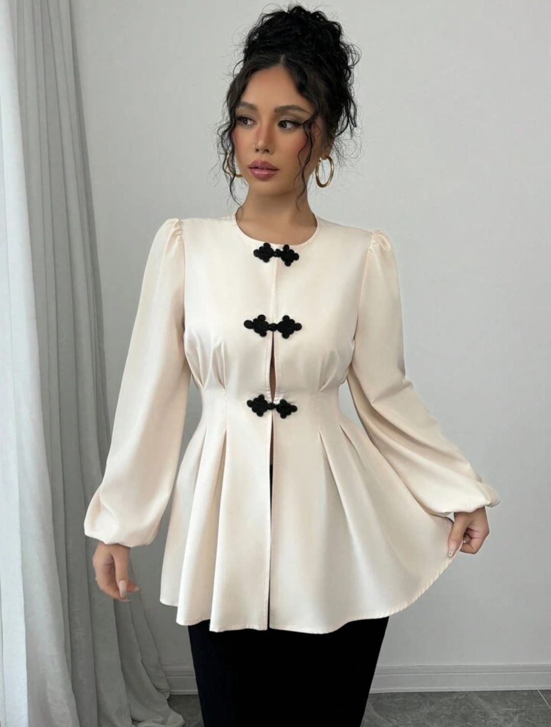 Chinese Knot Tie Waist Top