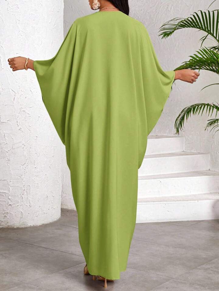 Green Kaftan Dress